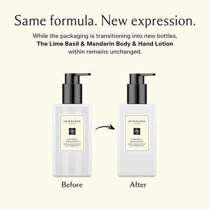 Basilic au Citron Vert et Mandarine lotion pour le corps et les mains