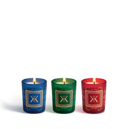 Trio of scented candles