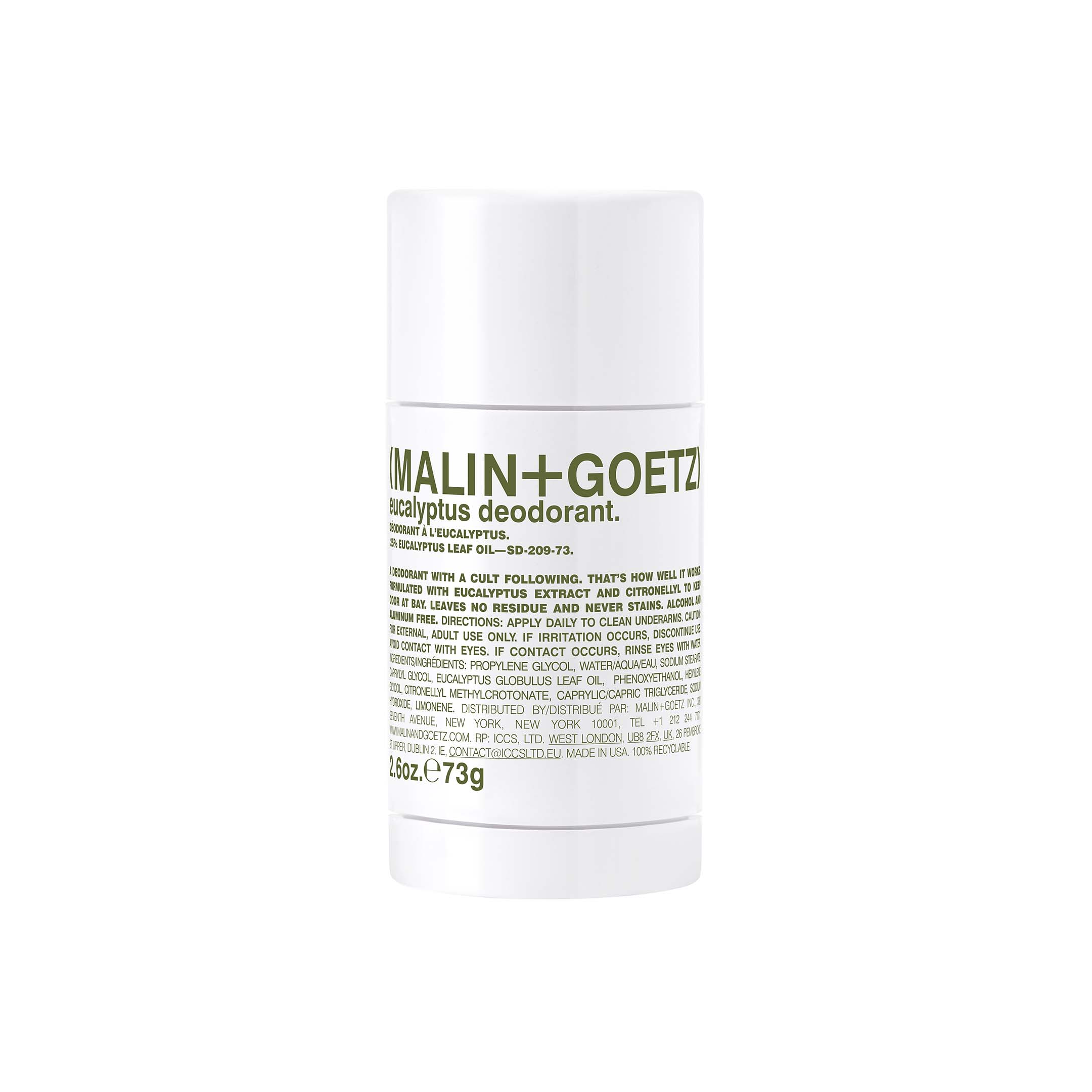 eucalyptus deodorant, 2.6oz.73g