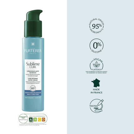 René Furterer Soin Cheveux Bouclés - Crème Bouclante Nutritive - Sublime Curl 100Ml