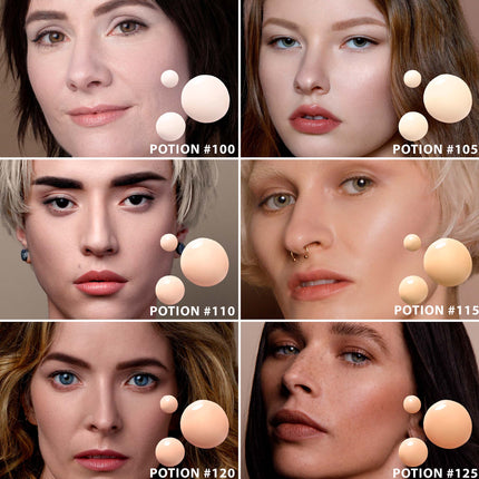 3 Drop Weightless Serum Foundation: Potion 100