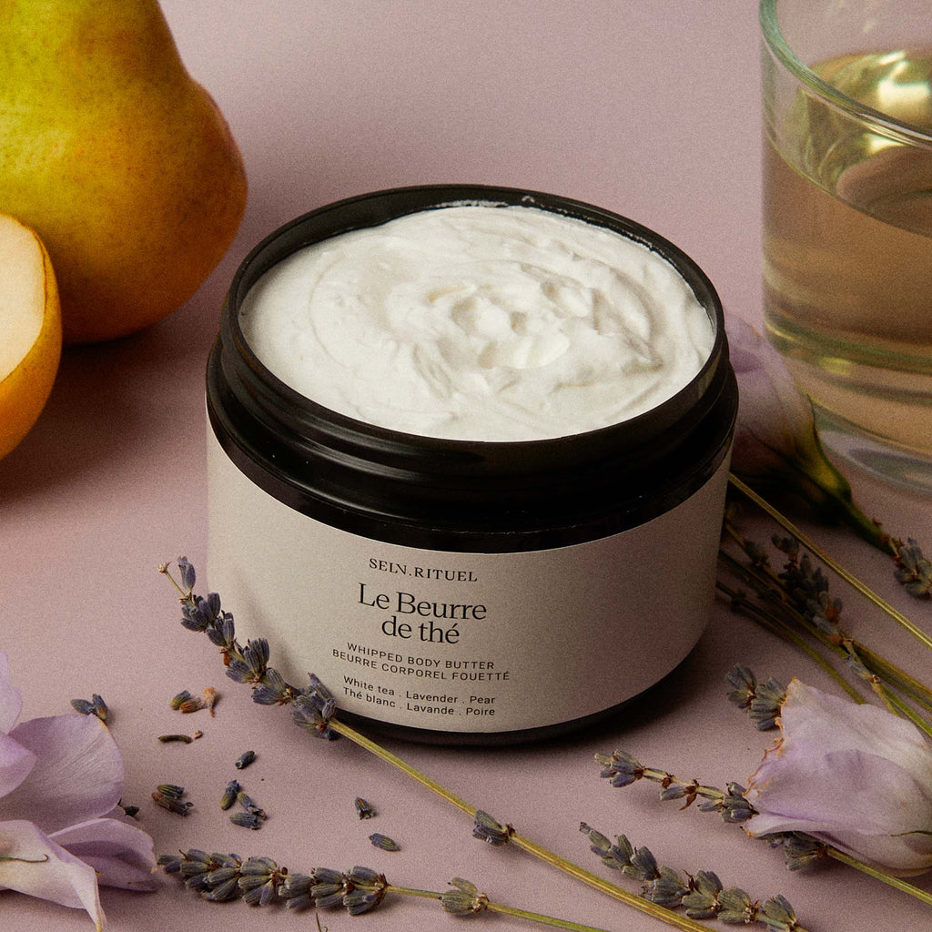 Tea Butter - Lavender & White Tea & Pear - Ivory White Shade