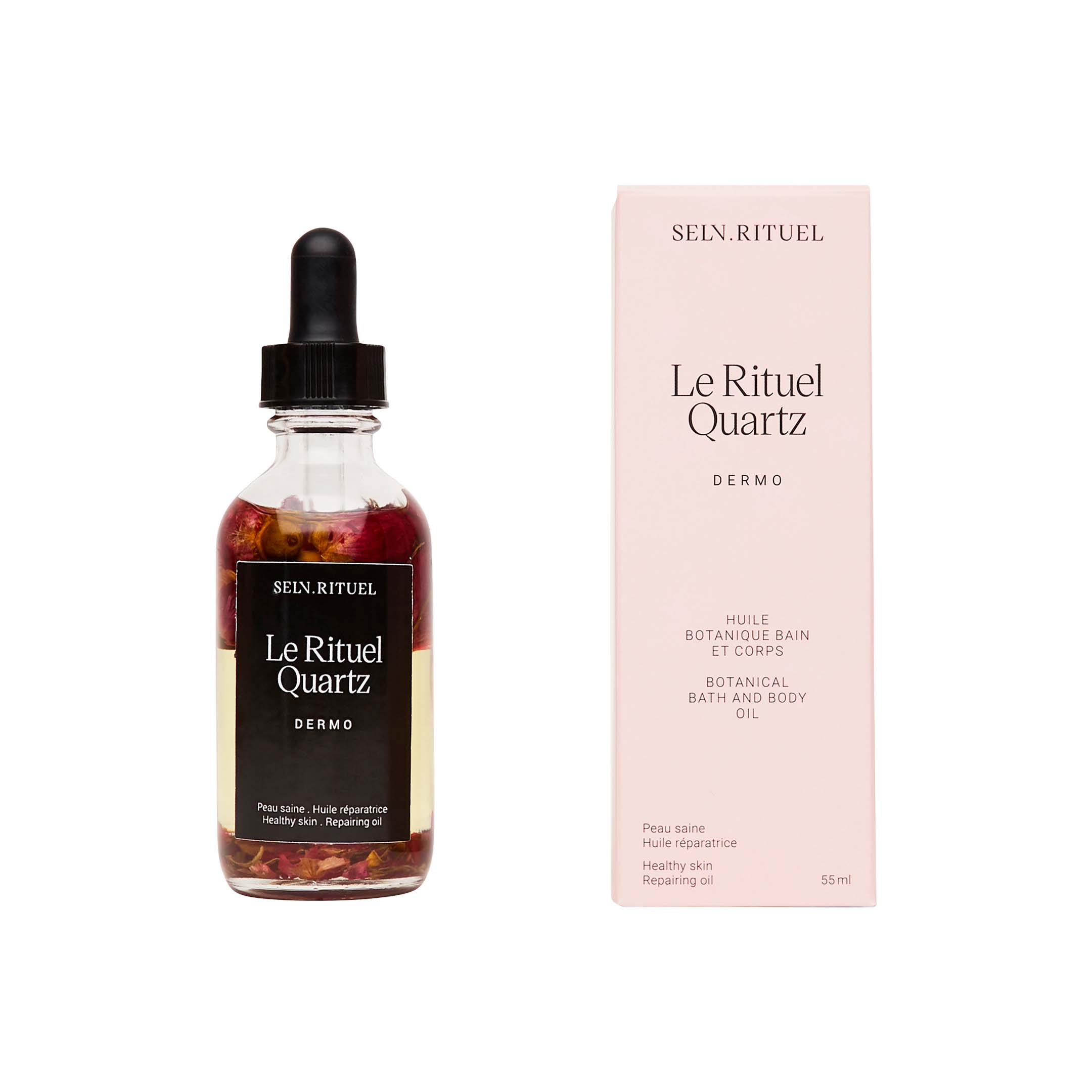 Rituel Quartz Botanical Bath And Body Oil - Rose - Transparent Yellow