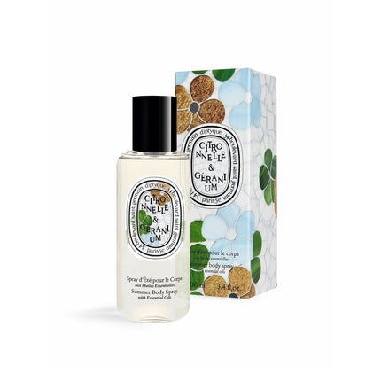 Lemongrass & Geranium Summer Body Spray with essential oils