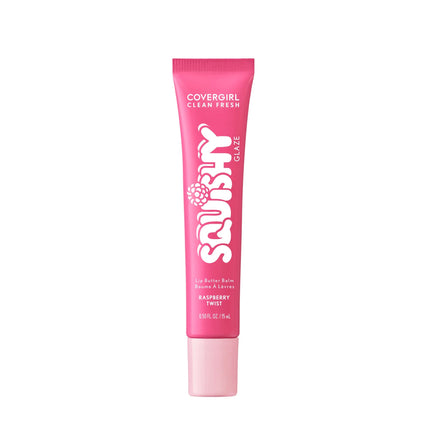 Clean Fresh Squishy Glaze Lip Butter Balm Raspberry Twist 100