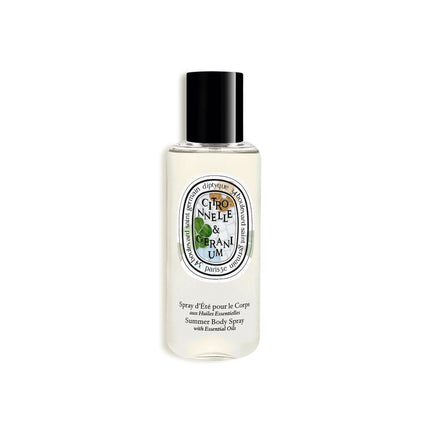 Lemongrass & Geranium Summer Body Spray with essential oils