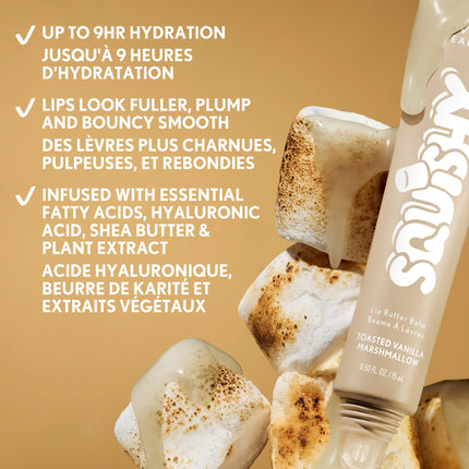 Clean Fresh Squishy Glaze Lip Butter Balm Toasted Vanilla Marshmallow 140